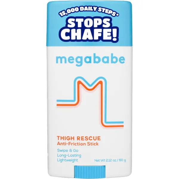 Megababe Thigh Rescue Anti-Chafe Stick | Prevents Skin Chafe & Irritation | Thighs, arms & More