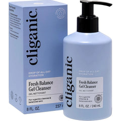Cliganic Hydrating Gel Cleanser with Triple Botanical Complex® – Clean Gentle Face Wash with Jojoba, Rosehip Argan Oils Removes Makeup Impurities Aloe Vera Glycerine for Balanced Glowing Skin (single + 2-pack)