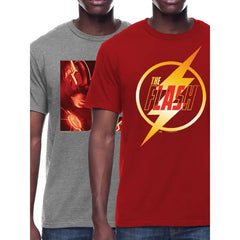 The Flash Movie Icon Bundle, Men's Short Sleeve Graphic T-Shirts, 2 Pack