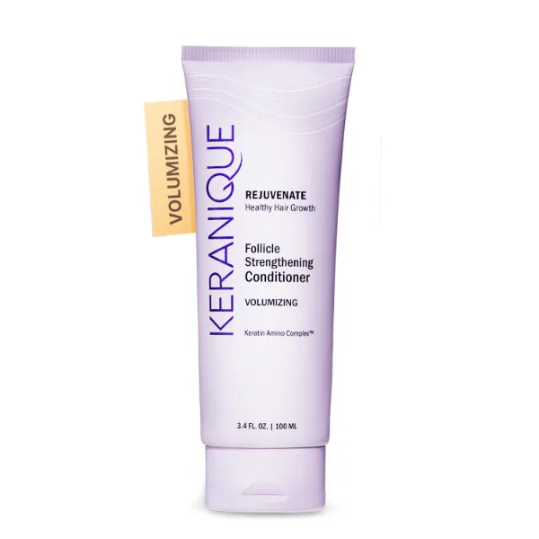 Keranique Volumizing Conditioner - Moisturizing Hair Conditioner for Fine, Thinning Hair and Fuller Hair Growth - Keratin Enriched, Sulfate-Free, Color-Safe, Anti-Aging Volume Conditioner for Women