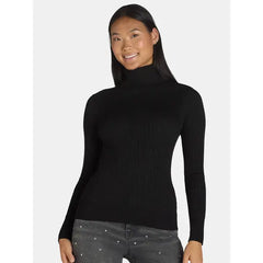 Time and Tru Women's Rib Turtleneck Sweater – DiscountStore