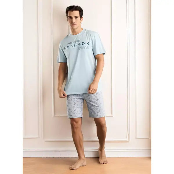Checked Pyjama Set - Blue