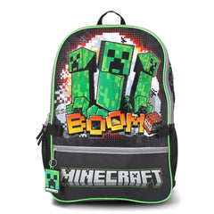 Minecraft Boys Light Up Backpack with Lunch Bag Set, 2-Piece, Green