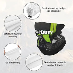 Kbozyqu Call of Duty Bandana Headband – Multi-Purpose Head Wrap, Scarf, Neck Warmer, and Balaclava for Men & Women
