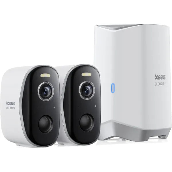 Baseus N1 Wireless Home Security Camera Kits – 2K HD, Expandable Storage, Long Battery Life, Alexa/Google Home Compatible