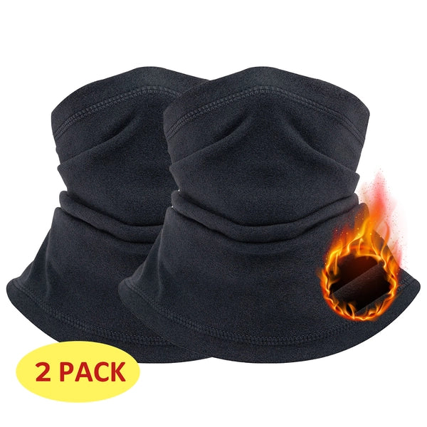 Sponeed 2-Pack Winter Neck Gaiter & Ski Face Mask for Men and Women, Cold Weather Protection for Outdoor Activities