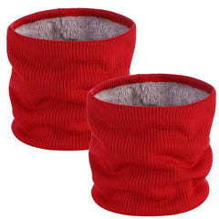 ZDWQFA 2-Pack Fleece Neck Gaiter - Winter Face Mask for Men & Women, Windproof Ski Scarf