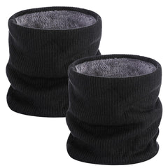 ZDWQFA 2-Pack Fleece Neck Gaiter - Winter Face Mask for Men & Women, Windproof Ski Scarf