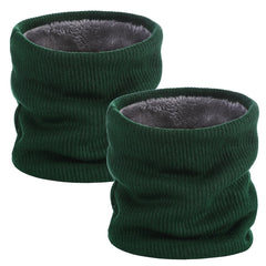 ZDWQFA 2-Pack Fleece Neck Gaiter - Winter Face Mask for Men & Women, Windproof Ski Scarf