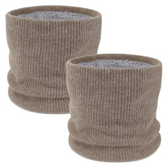 ZDWQFA 2-Pack Fleece Neck Gaiter - Winter Face Mask for Men & Women, Windproof Ski Scarf