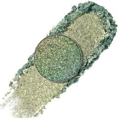FOCALLURE Eyes On Me Pressed Powder Eyeshadow, Shimmery Eye Makeup & Highlight, Long-Lasting, High Pigmented Single Shade Eye Color, Glitter Finish, Hypoallergenic