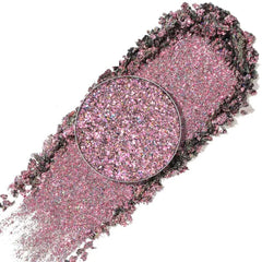 FOCALLURE Eyes On Me Pressed Powder Eyeshadow, Shimmery Eye Makeup & Highlight, Long-Lasting, High Pigmented Single Shade Eye Color, Glitter Finish, Hypoallergenic