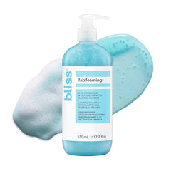 Bliss Face Cleanser Collection – 2-in-1 Foaming Exfoliating Gel Wash with Bamboo Buffers, Salicylic Acid & Rose Water – Deep Cleansing, Makeup Removing, Vegan & Cruelty-Free Skincare for All Skin Types