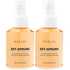 MAËLYS GET SPRUNG Stretch Mark Body Oil Skincare Formulated with Bisabolol & Sweet White Lupine Helps Improve the Look of Stretch Marks & Skin Tone Pregnancy & Postpartum Body Oil