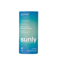 ATTITUDE After Sun Care Stick, EWG Verified, Plastic-Free, Soothes and Hydrates, Vegan and Mineral Based Formula, Mint and Cucumber