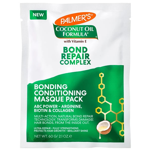 Palmer's Amino Bonding Complex Hair Mask, Intense Conditioning Masque Pack with Coconut Oil & Vitamin E, Heat Protectant, Anti Frizz, Adds Shine, Protects Hair Growth, All Hair Types