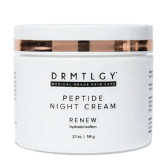 DRMTLGY Peptide Night Cream Face Moisturizer, Fragrance Free and Oil Free, Hydrating Facial Moisturizer for All Skin Types