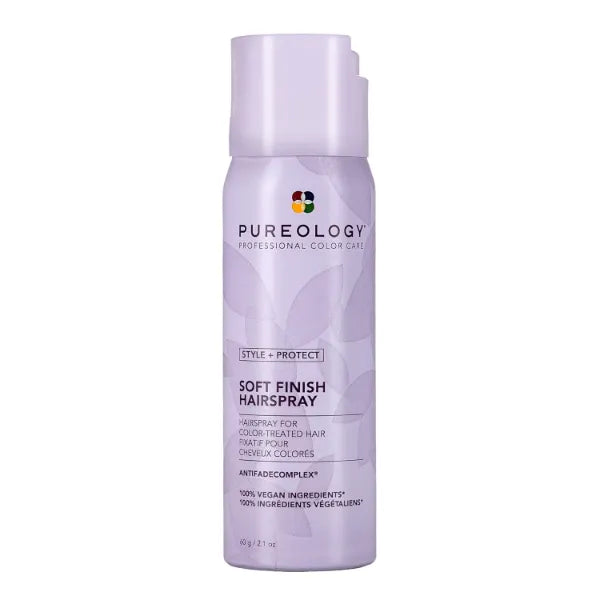 Pureology Style + Protect Soft Finish Hairspray | For Color-Treated Hair | Flexible Hold, Non-Drying Hairspray | Silicone Free | Vegan
