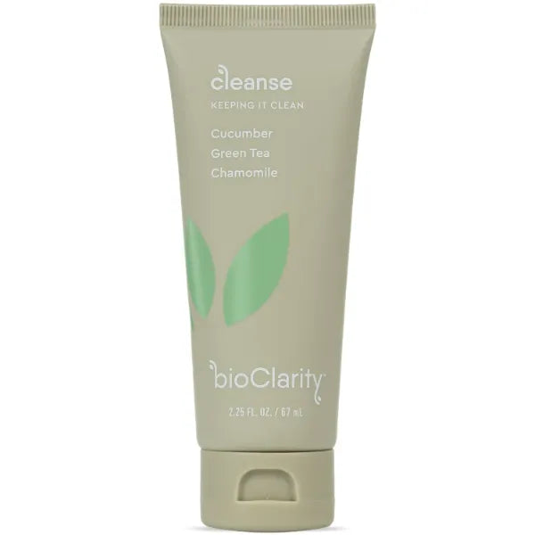BioClarity Face Cleanser | 100% Vegan, Gentle Wash with Cucumber, Green Tea, and Chamomile, for Sensitive Oily Skin. Natural Ingredients
