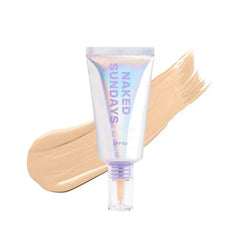 Naked Sundays BeautyScreen SPF 50 Mineral Peptide Foundation Tint, 2-in-1 Skin Tint & Mineral Sunscreen | Radiant, Buildable Coverage, Acne-Safe, Infused with Peptides