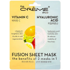 The Crème Shop Vitamin C & Hyaluronic Acid Fusion Sheet Mask