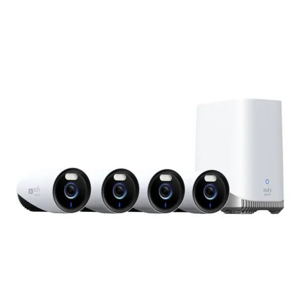 Eufy 4K Wireless Security System Camera 1+4 - White