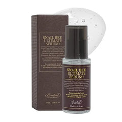 BENTON Snail Bee Ultimate Serum Plus 35ml (1.18 fl.oz.) Snail Secretion Filtrate, Bee Venom, Tea Tree Leaf Water Contained Skin Nourishing & Soothing Facial Serum for Sensitive, Dry Skin