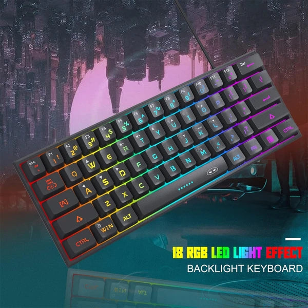 MageGee TS91 Wired Membrane RGB Gaming Keyboard