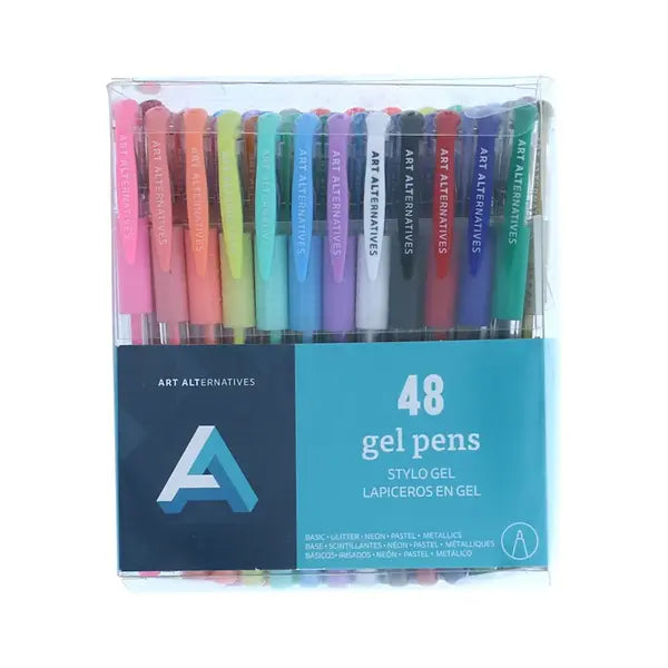 Art Alternatives Gel Pen Set, 48 Pens