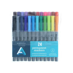 Art Alternatives Permanent Extra-Fine Marker Set, 24 Markers