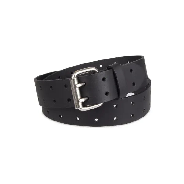 Dickies Men's Casual Double Prong Roller Buckle Belt - Black