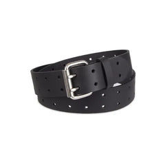 Dickies Men's Casual Double Prong Roller Buckle Belt - Black