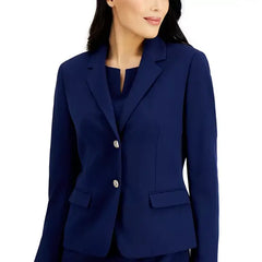Two-Button Blazer, Regular and Petite Sizes,Created by Macy's-Kasper Navy