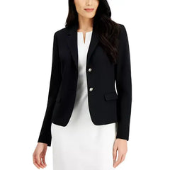 Two-Button Blazer, Regular and Petite Sizes,Created by Macy's-Black
