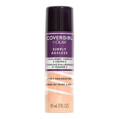 COVERGIRL & Olay Simply Ageless 3-in-1 Liquid Foundation, Fair Ivory, 1 Fl Oz