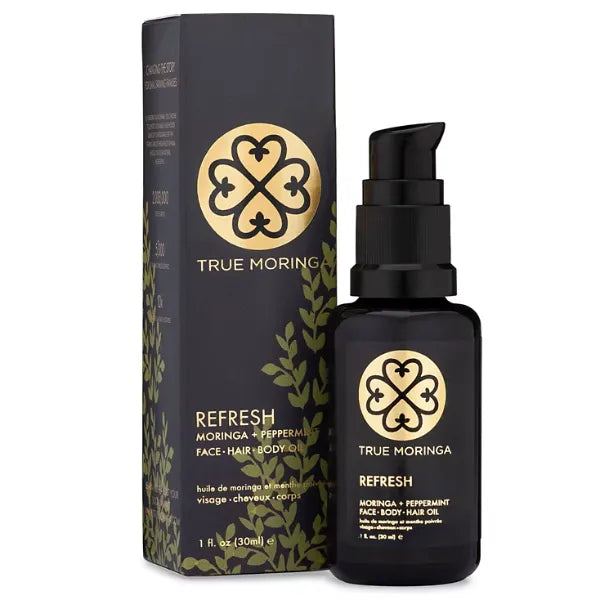 True Moringa Moringa & Peppermint Facial Oil, 1 oz