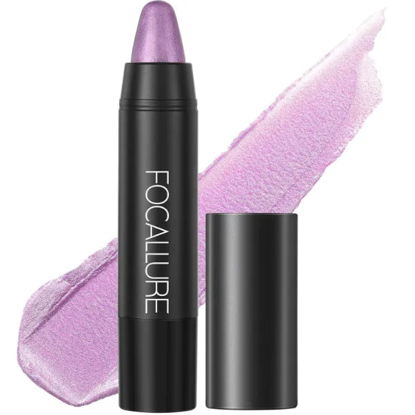 FOCALLURE Ultra Chic Metallic Lipstick,Rich Vitamin E Lip Crayon, Lightweight Shinning Color without Drying or Fading, Long Lasting Lips Makeup