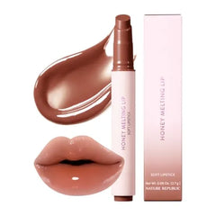 Nature Republic Honey Melting Lip, Soft Lip Stick, Hydrating Gloss, Moisturizing Balms, Sheer Tint, Shine & Nude, Glowy Finish, Korean Make Up