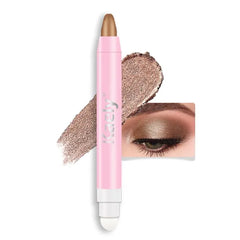 Kaely 2 in 1 Cream Eye Shadow Brightener Sticks for Eyes, Pencil Eyeshadow Applicator Stick Waterproof Pigmented, Eye Shadow Palette Highlighter Makeup