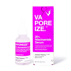 Carbon Theory VaPOREize Niacinamide and Zinc Face Serum for Blemish Prone Skin, Targets Blackheads and Congested Pores, Helps Smooth and Even Skin Tone 30ml