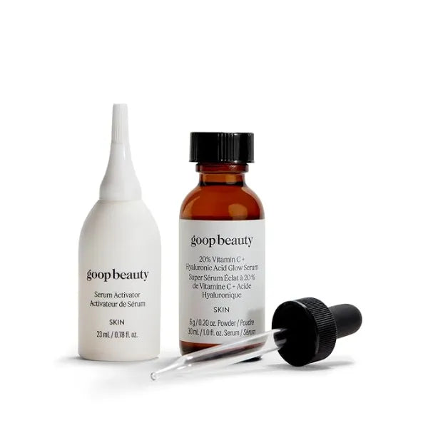 goop Beauty  Hyaluronic Acid Serum Improves Tone, Texture, & Hydration L-ascorbic Acid and Hyaluronic Acid Paraben and Silicone Free