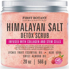 First Botany Body Scrub - Natural Exfoliating Salt Scrub & Body and Face Souffle helps with Moisturizing Skin, Acne, Cellulite, Dead Skin Scars, Wrinkles