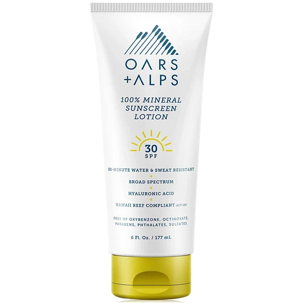 Oars + Alps 100% Mineral Sunscreen Lotion SPF 30