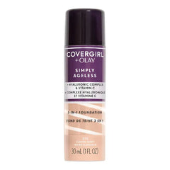 COVERGIRL & Olay Simply Ageless 3-in-1 Liquid Foundation, Fair Ivory, 1 Fl Oz
