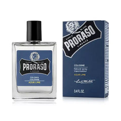 Proraso Cologne Azur Lime Scent, Refreshing and Citrusy Fragrance, 3.4 oz