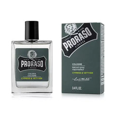 Proraso Cologne Cypress & Vetyver Scent, Fresh and Invigorating Fragrance, 3.4oz