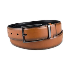Alfani Men's Burnished Edge and Metal Loop Dress Belt