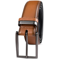 Alfani Men's Burnished Edge and Metal Loop Dress Belt