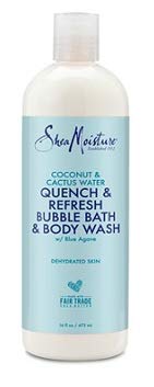 SHEA MOISTURE Coconut & Cactus Water Quench & Refresh Bubble Bath & Body Wash 16 oz
