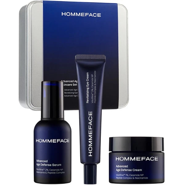 HOMMEFACE Advanced Age Defense Skincare Set, 3 Piece